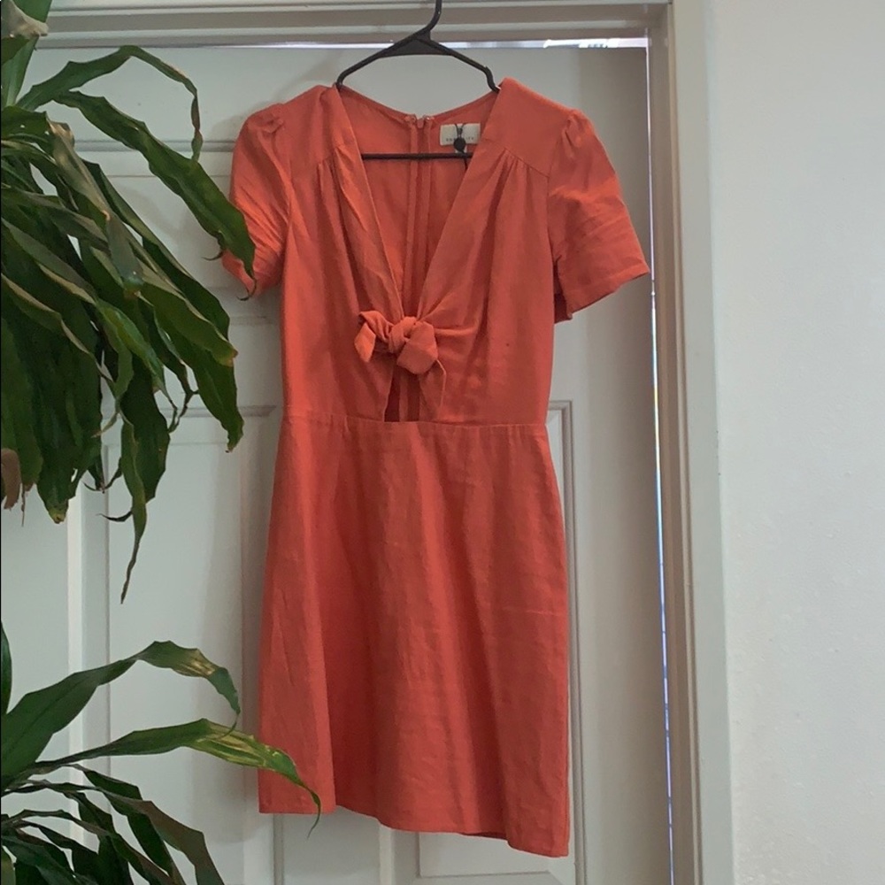Socialite orange/peach mini dress - Picture 3 of 6